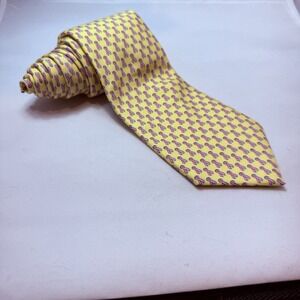 Vineyard Vines Tie Mens One Size Yellow Ribbon Breast Cancer Awareness Novelty